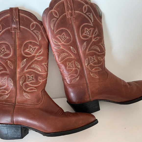 Ariat Heritage R Toe western cowgirl boots size 6.5 - Picture 4 of 6